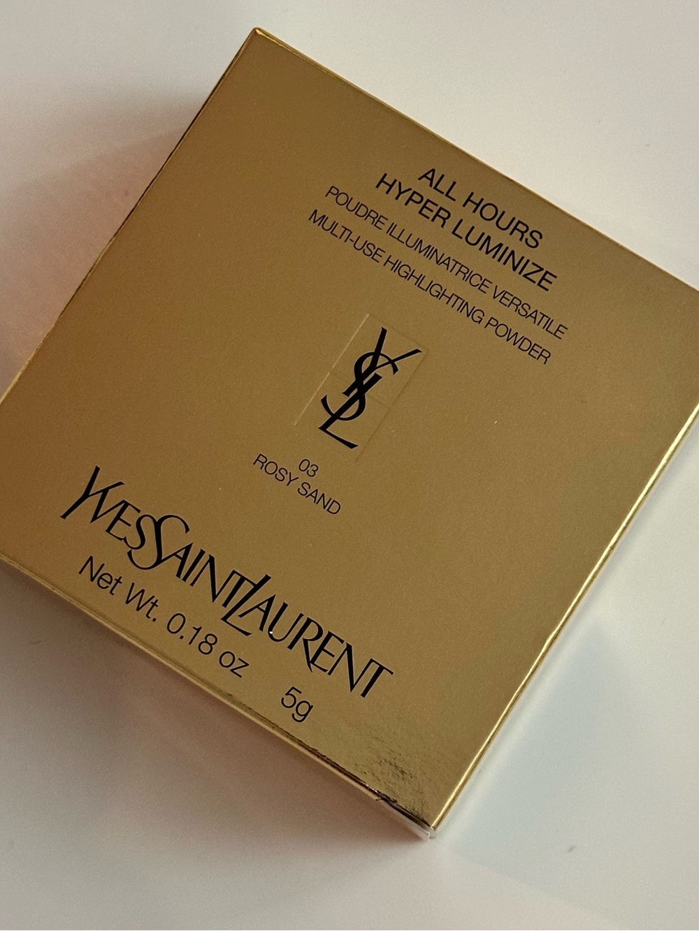 YSL All Hours Hyper Luminize Powder Highlighter | 03 Rosy Sand - Picture 2 of 3